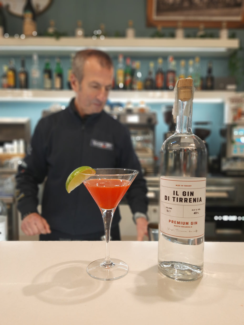 Tirrenia® Gin - Premium Tuscan Craft Gin 1lt 40% - Mixology Bottle