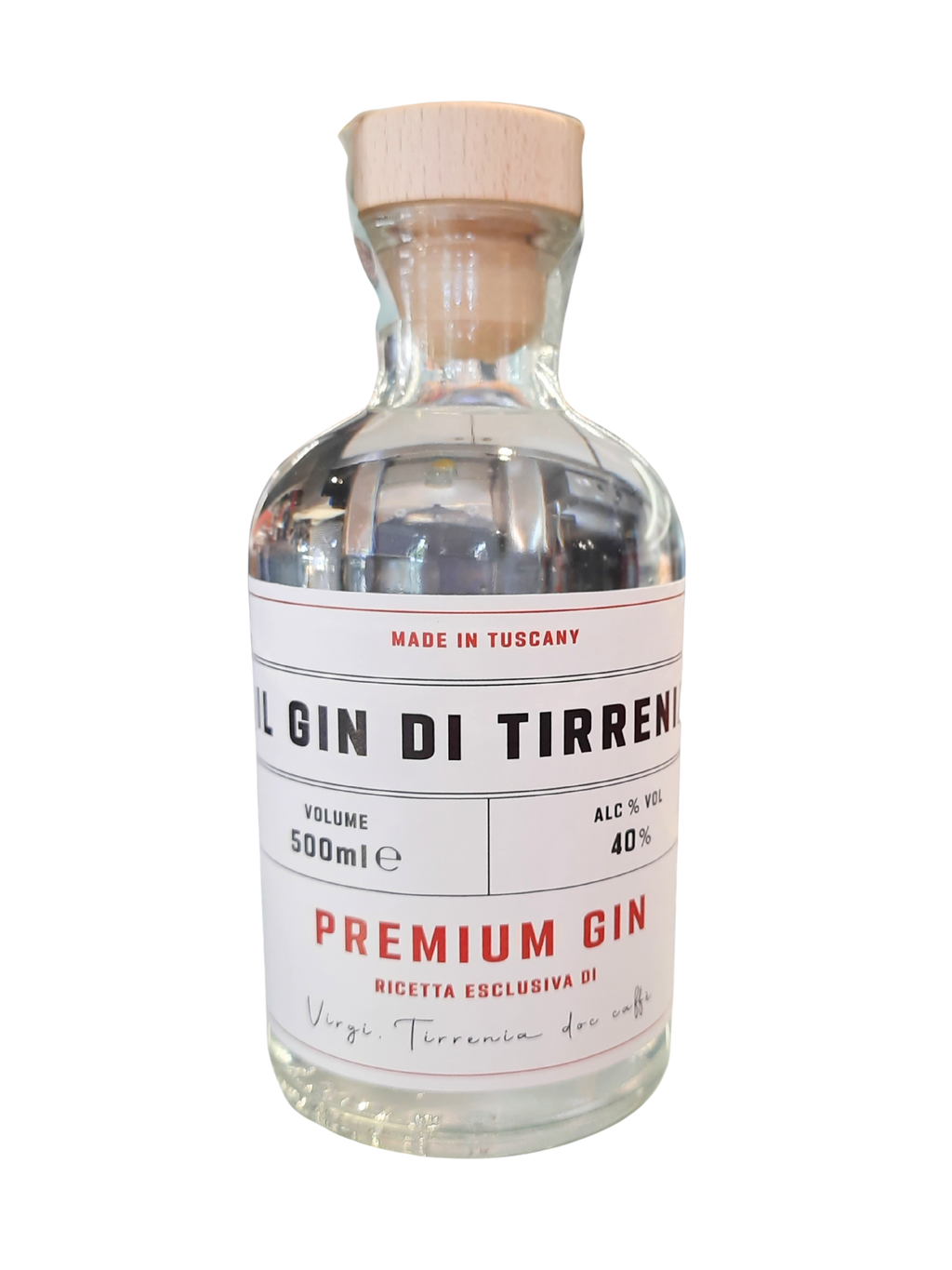 Tirrenia® Gin - Premium Tuscan Craft Gin 500ml 40%